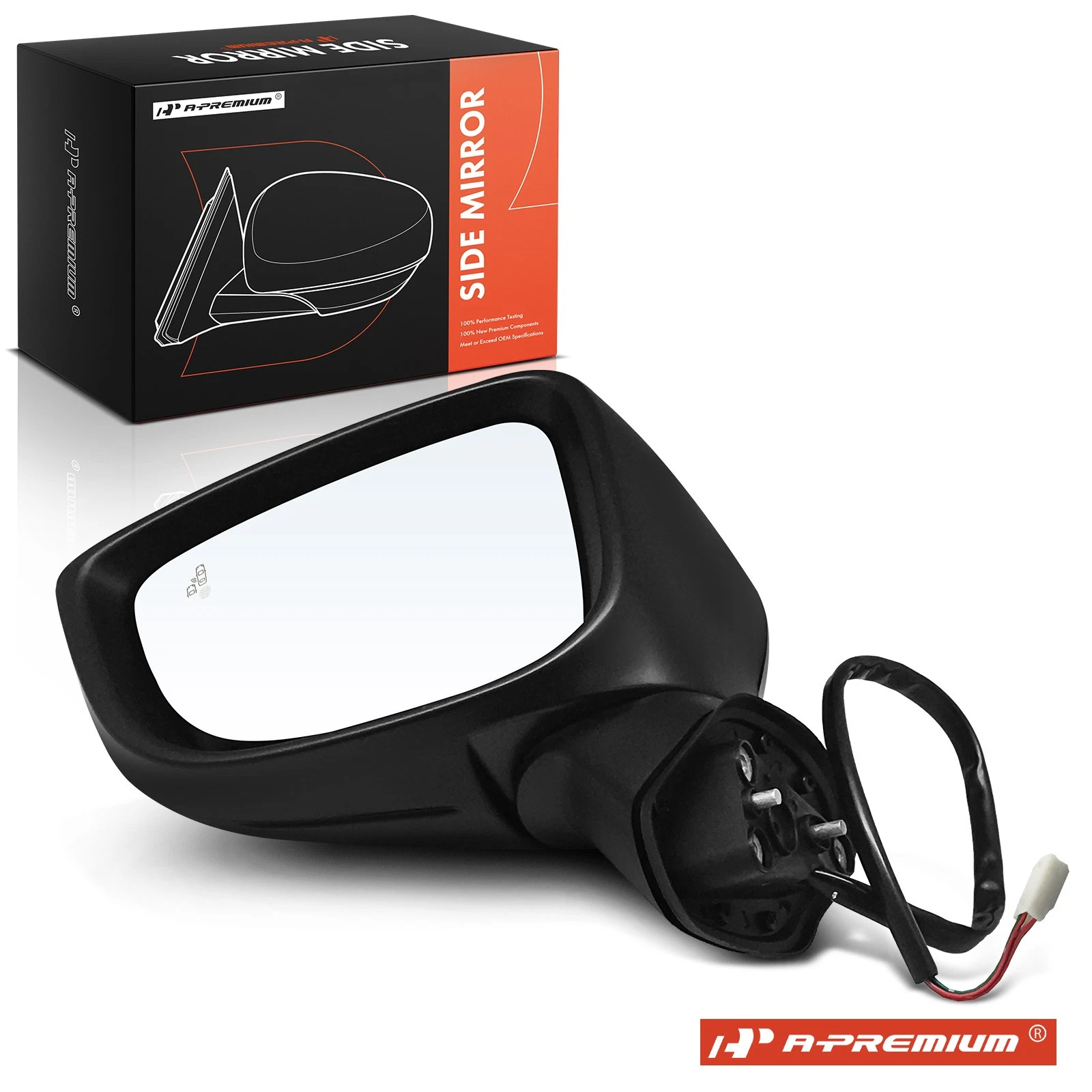 A-Premium Driver Power Glass Adjust Mirror w/ Manual Fold for Mazda 3 2014-2016