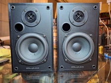 Mid 90s' Wharfedale Diamond VI Bookshelf Speakers/Black/8 Ohms/100W/Pair/Nice!