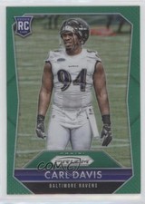 2015 Panini Prizm Rookies Green Prizm Carl Davis #215 0z9p
