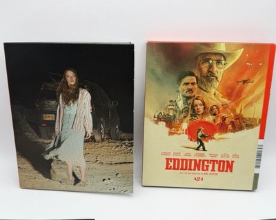 EDDINGTON Blue Ray A24 with Slip Cover Missing Insert and Postcards Ari Aster