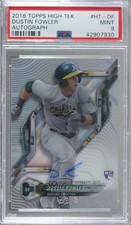 2018 Topps High Tek Pattern 1 Waves/Diagonals Dustin Fowler PSA 9 MINT Auto 8d2