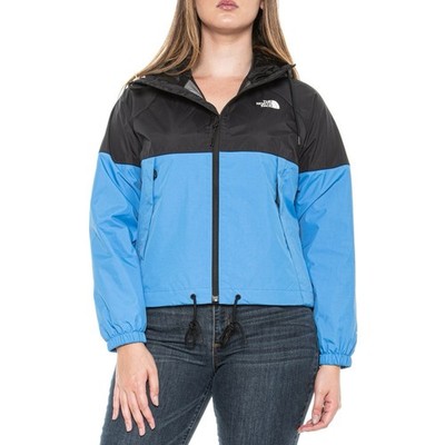 The North Face Women's Antora Rain Hoodie Jacket Black/Super Sonic Blue XS