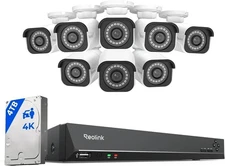 Reolink 4K Security Camera System RLK16-800B8 With NVR, OEM Packaging.