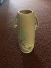 Vintage Weller Wild Rose 1930s Pottery Art Deco Beige Peach Blush Bud Vase