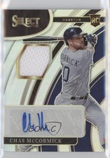 2022 Panini Select Rookie Jersey Holo Prizm 37/199 Chas McCormick Auto 0zt4