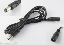 5FT CCTV DC Power 5.5x2.1mm Female Jack To 5.5mm x 2.1mm Male Plug Adapter Cable