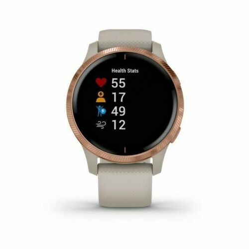 Garmin Vivoactive 3 GPS Smartwatch with Music Storage and Playback - Rose  Gold/Granite Blue