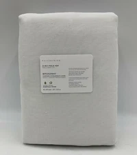 Pottery Barn Broadway Blackout Curtain Drape Panel S/2 White 50 x 84 in #N311