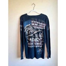 Y2k affliction long sleeve size medium made in USA