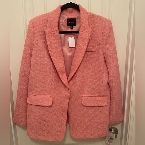 The Limited Blazer Women’s sz Large Pink NWT Tweed texture, Career wear.