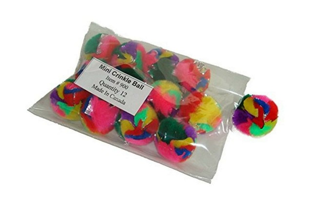 crinkle ball cat toy