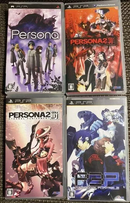 PSP Persona 1 & 2 Sin & Punishment 3 set Japan PlayStation Portable PSP Persona 1 & 2 Sin & Punishment 3 set Japan PlayStation Portable