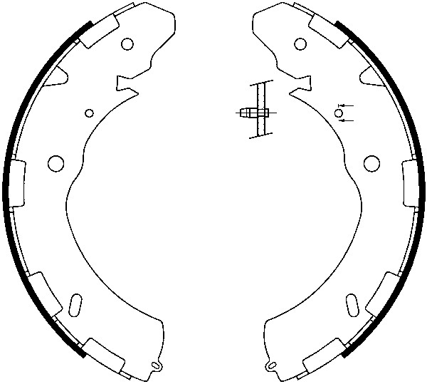 ATE Bremsbackensatz Ohne Hebel Hinten (03.0137-0518.2) FüR Mitsubishi L200 /-image
