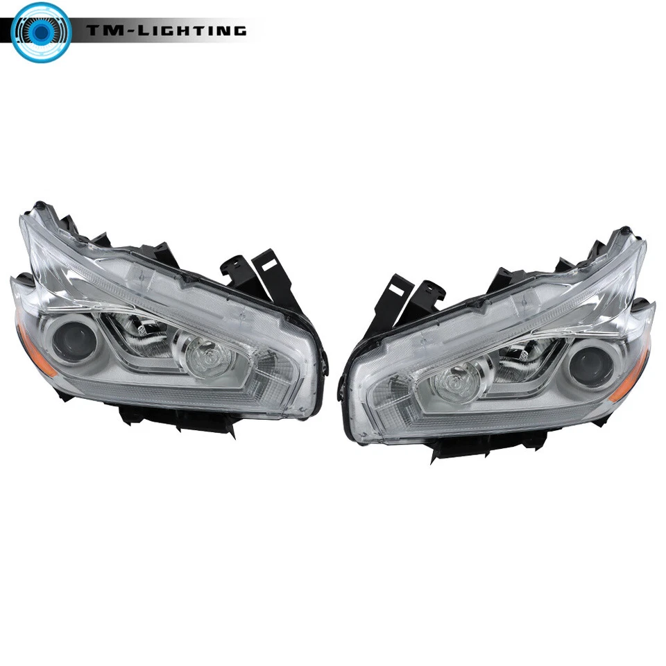 Faro para Nissan Murano 2015-2017-18 izquierda+derecha halógeno LED DRL lámparas cromadas Foto 4 de 4