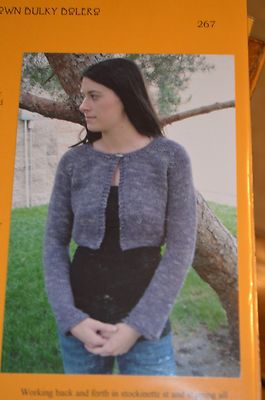  Knitting Pure & Simple Pattern 267 Neck Down Bolero 