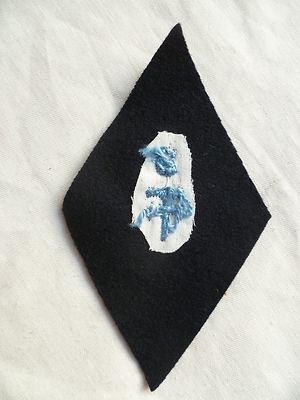 3° RSM Régiment Spahis Marocains INSIGNE TISSU LOSANGE MODÈLE 1945 ORIGINAL