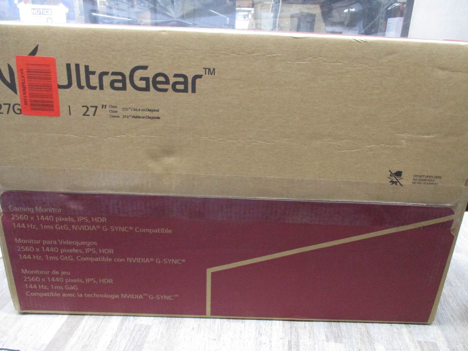 LG 27GN800-B 27'' QHD IPS LED Gaming 