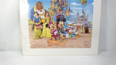 Disneyland Paris 5 Year Anniversary Walt Disney Print Limited