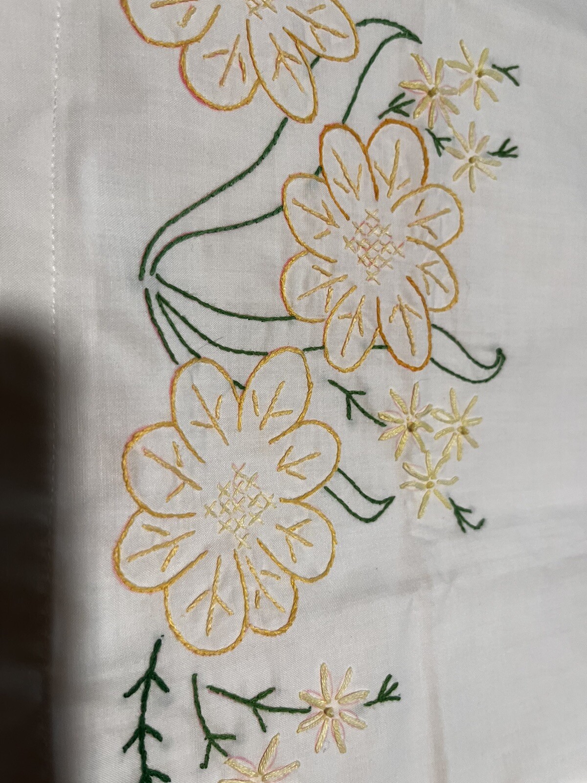 Vintage Embroidered Pillowcases. A Pair. eBay