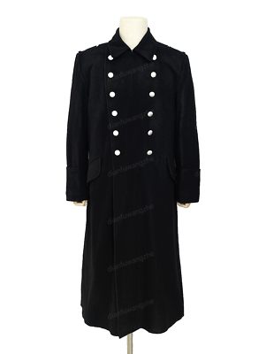 GERMAN ELITE M32 FIELD BLACK WOOL GREATCOAT TRENCH COAT SIZE S
