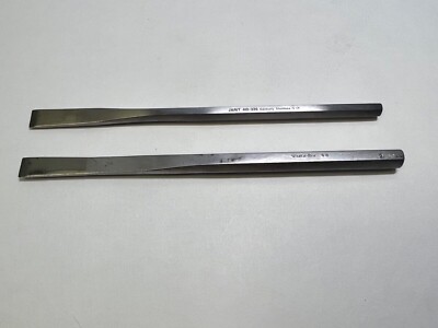 Lot Of 2 Jarit 410-326 / V. Mueller RH1465-9 Hexagonal Handle 9mm Osteotomes