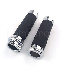 Motorcycle 1" Handlebar Hand Grips For Harley-Davidson Street Glide 2006 2007
