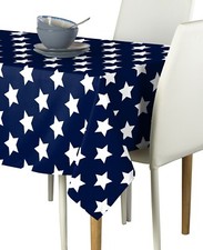 Freedom Stars Navy Signature Tablecloth - Assorted Sizes