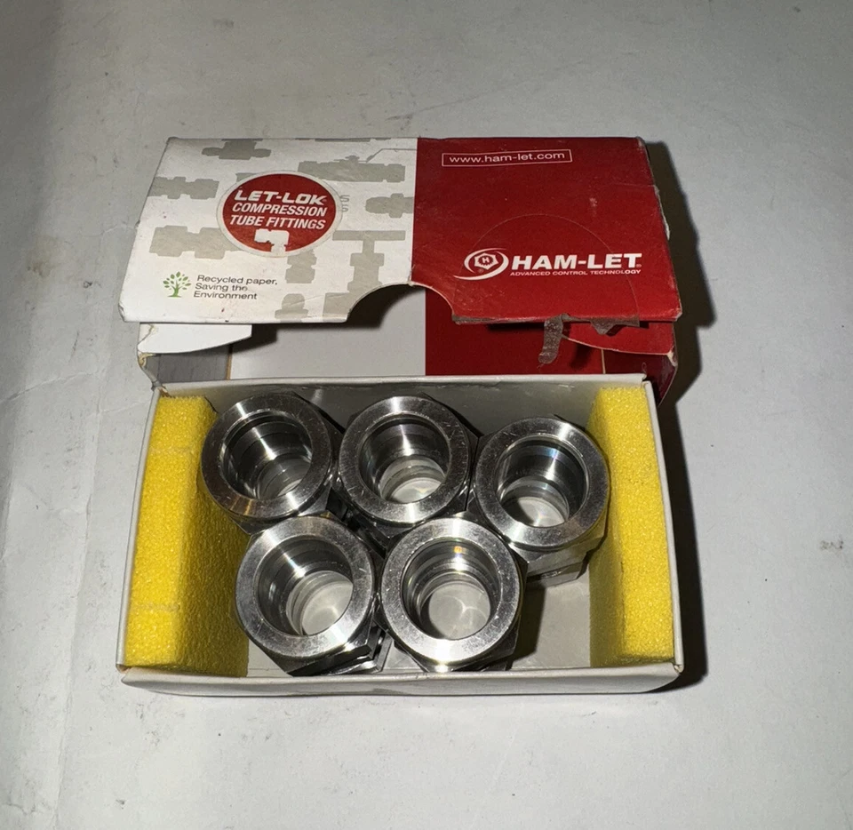 Ham-Let 762L Ss 3/4 3/4" Compression 316 Ss Straight Union 5pcs - Image 2 of 4