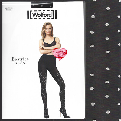 Wolford Beatrice Tights   S   black / white ...  klassisches Punkte Design