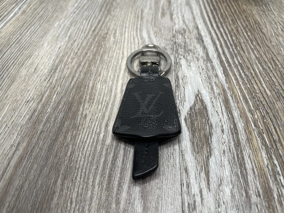 Louis Vuitton LV Cloches-Cles Bolso Dije y Llavero Negro Plata Llavero Anillo Foto 4 de 4