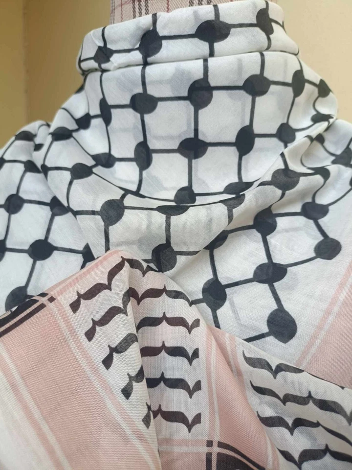 AC09 HIJAB PALESTINE SCARF SQUARE AQSA TURKEY HATTA KUFFIYEH MUSLIM ISLAMفلسطين - Imagem 3 de 4