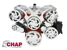 Sbc Serpentine Pulley Conversion Kit Alt Ps Ac Small Block Chevy 350 Triangles Sbc Serpentine Pulley Conversion Kit Alt Ps Ac Small Block Chevy 350 Triangles