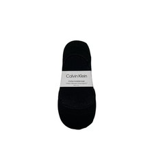 Calvin Klein  Women's 3 Pair Cotton Invisible Liner Socks, Black, 5-7