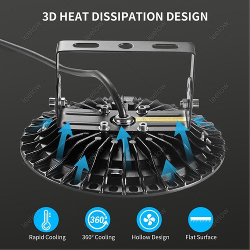 50W-500W UFO LED Hallenbeleuchtung Hallenstrahler Hallenleuchte Industrielampe - Bild 231 von 280
