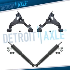 4pc Front Shocks Lower Control Arms Kit for 1997-2002 Ford Expedition F-150 4WD