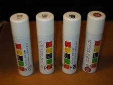 Kryolan Color Spray Temporary Hair Color 2250 (White, Silver, Dark Red, Black)