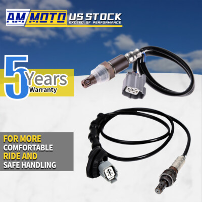 2PCS Upstream & Downstream O2 Oxygen Sensor for 03-07 Honda Accord