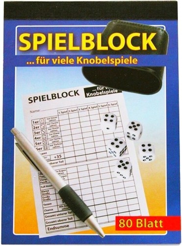 5x Spielblock Knobelblock Knobel Würfel Block für viele Knobelspiele 80 Blatt - Bild 2 von 4