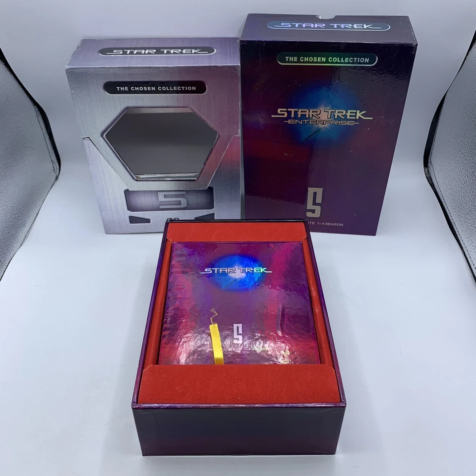 Star Trek Enterprise THE CHOSEN COLLECTION Box 5 Complete Seasons 1-4 DVD RARE - Image 2 of 4