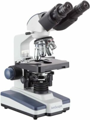 AmScope 40X-2500X Binocular Lab Compound Microscope with 3D Mechanical Stage LED