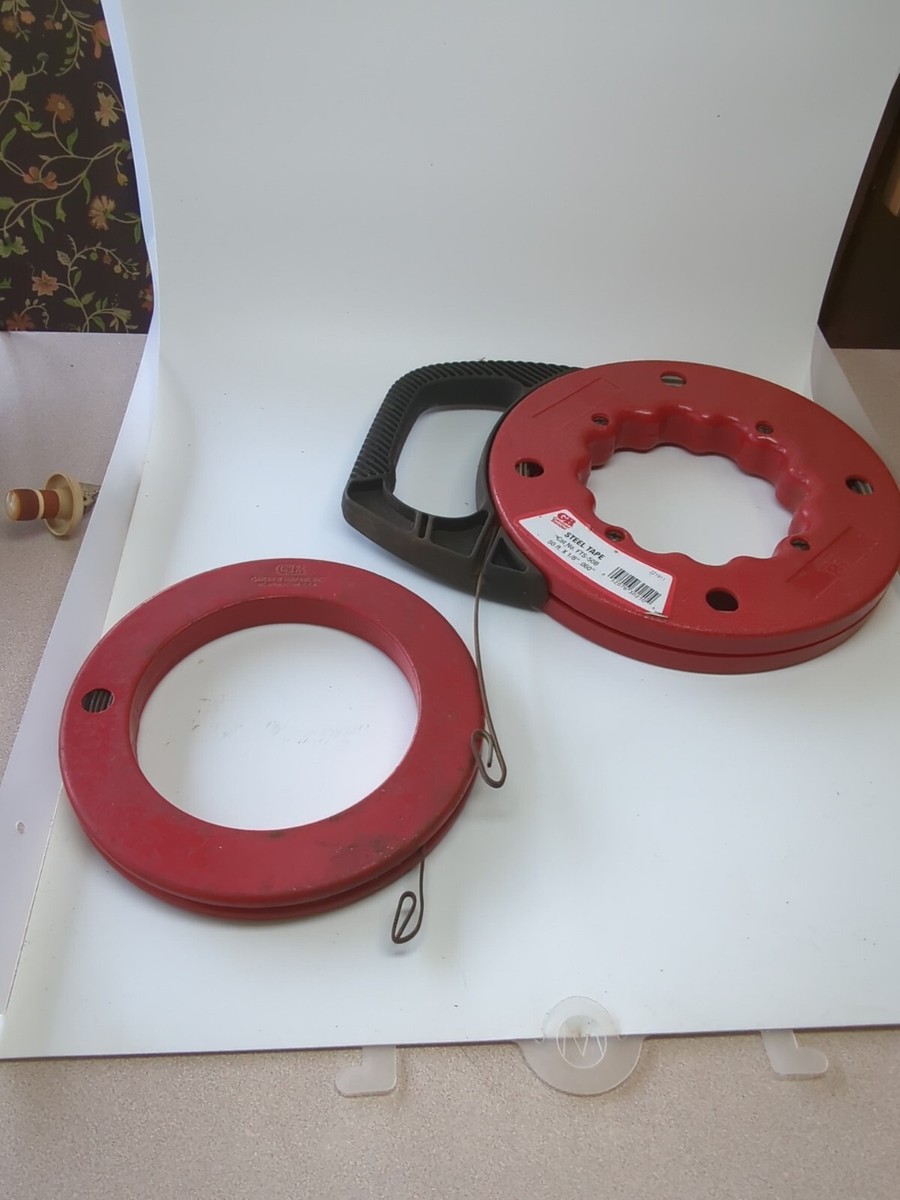 Lot Of Two GB 25 50ft Steel Fish Tape Wire Cable Puller FTS-50B Gardner  Bender