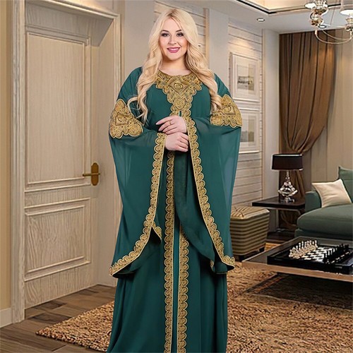 African Women Dashiki Oversize Dresses Evening Gown Dubai Kaftan Moroccan Caftan - Picture 198 of 323