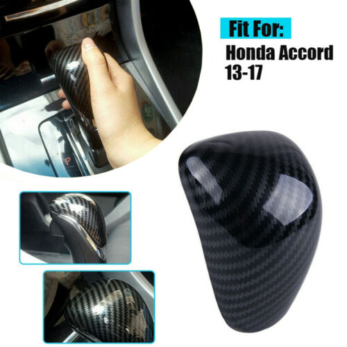 Interior Decor For Honda Accord 13-17 Carbon Fiber Gear Shift Knob Cover Trim - Picture 3 of 7