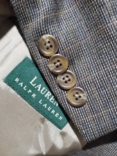 48L Ralph Lauren Pink Green Brown Check Wool Tweed Blazer Sport Coat jacket Nwot