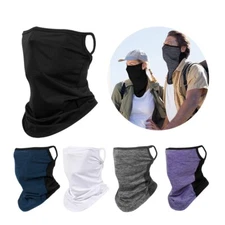 Balaclava Face Mask Neck Gaiter Protector Ear Loops Bandana Scarf Sun Protection