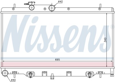 Radiator  Nissens North America  64114