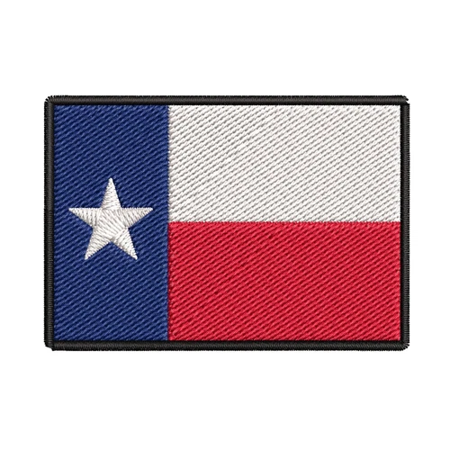 TEXAS STATE FLAG PATCH LONE STAR TX REPUBLIC EMBROIDERED IRON-ON DALLAS AUSTIN