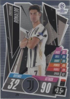 2020-21 Topps Chrome Match Attax UCL Cristiano Ronaldo #124 for