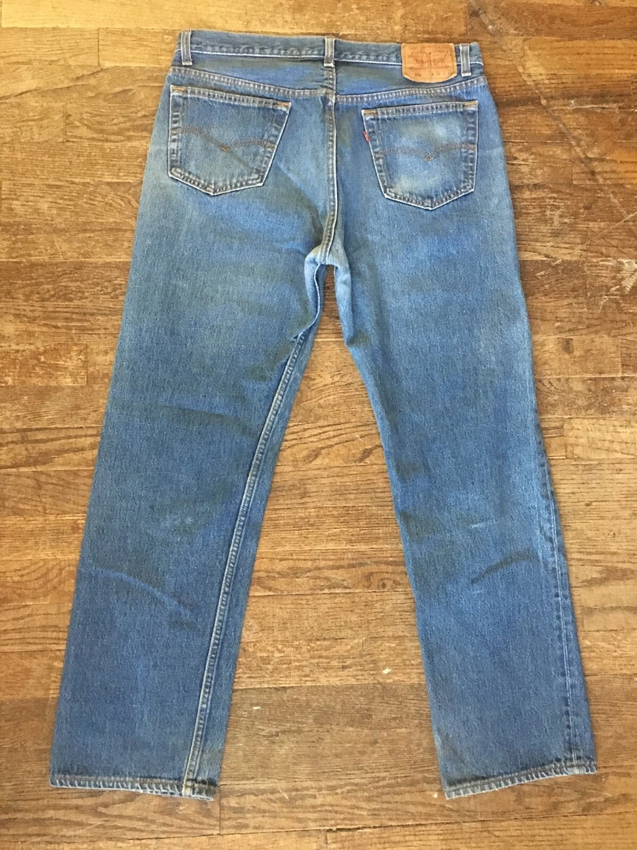 Vintage 80s 90s Classic Levis 501 Blue Jeans Mens 36-30 Denim Pants USA  Button