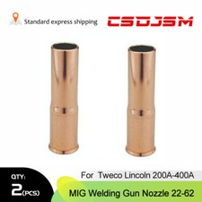 2-pk 22-62 5/8" MIG Welding Gun Nozzle For Tweco Lincoln 200A-400A